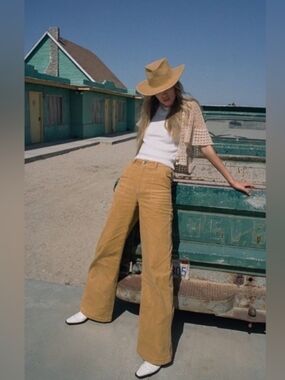 NWOT Free People Lack of Color Sandy Cord Cowboy Hat Large